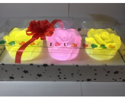 Xà phòng glycerin set 3 hoa hồng 