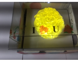 XÀ BÔNG GLYCERIN QUẢ CẦU HOA HỒNG VÀNG CHANH 3 D