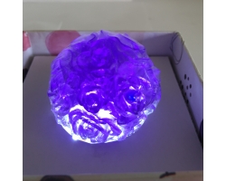 Xà bông glycerin quả cầu hoa hồng tím 3 D 50 gam