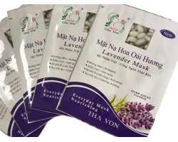 Mặt nạ hoa oải hương chất liệu lụa