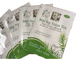 Mặt nạ tràm trà chất liệu lụa
