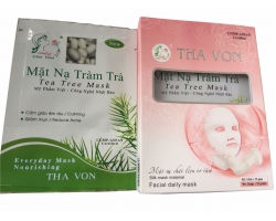 Mặt nạ tràm trà chất liệu lụa hộp 5 gói 