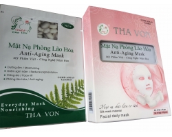 Mặt nạ phòng lão hóa lụa tơ tằm hộp 10 gói 