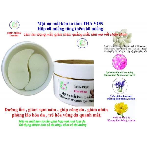 Mặt nạ mắt kén tơ tằm
