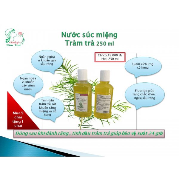 NƯỚC SÚC MIỆNG TRÀM TRÀ 250 ML